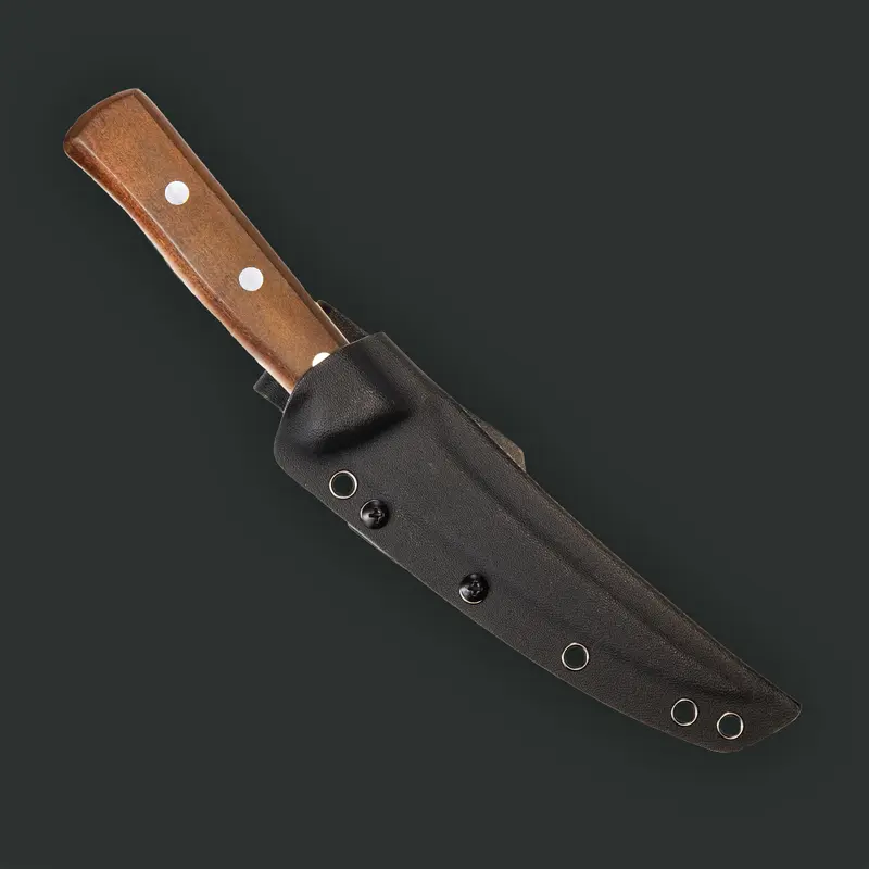 6" Wood Handle Boning Knife AND Kydex Sheath Combo Kit