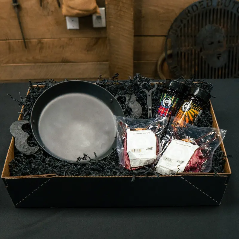 8" Skillet and Filet Mignon Gift Bundle