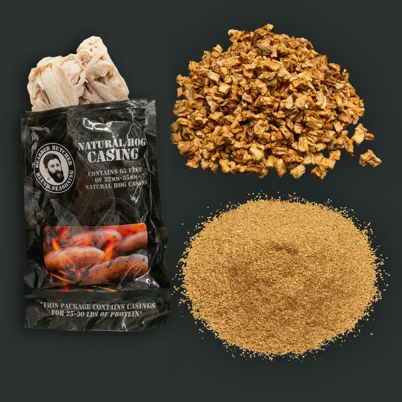 Apple Cinnamon Bratwurst DIY Kit w/ Natural Hog Casings